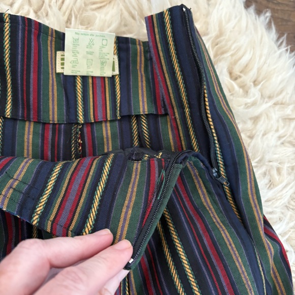 Vintage 80’s 90”s ESPRIT Wide Leg Cropped Striped Trouser Pants Sz S - Picture 4 of 9